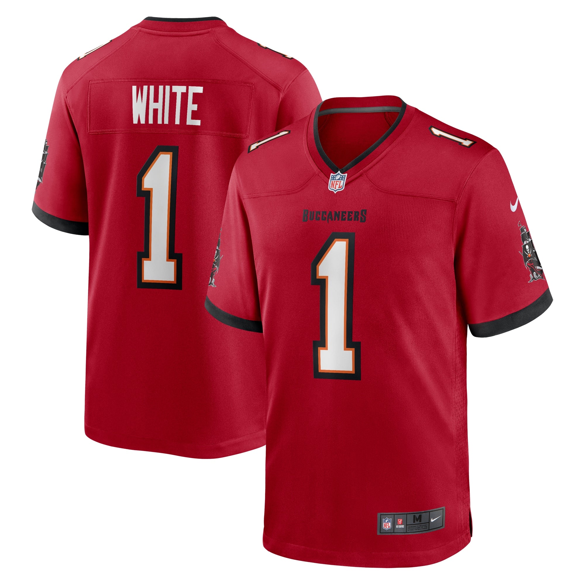 Rachaad White Tampa Bay Buccaneers Nike Throwback Game Jersey - Orange/Red - Image 6