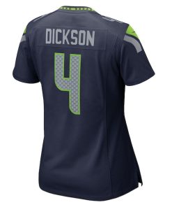 Alternative view of Michael Dickson Seattle Seahawks Nike Women's Team Game Jersey -  College Navy