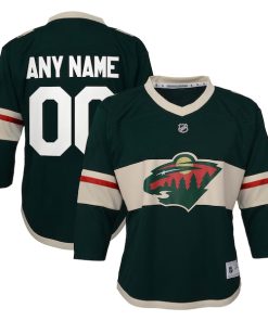 Minnesota Wild Youth Replica Custom Jersey - Green