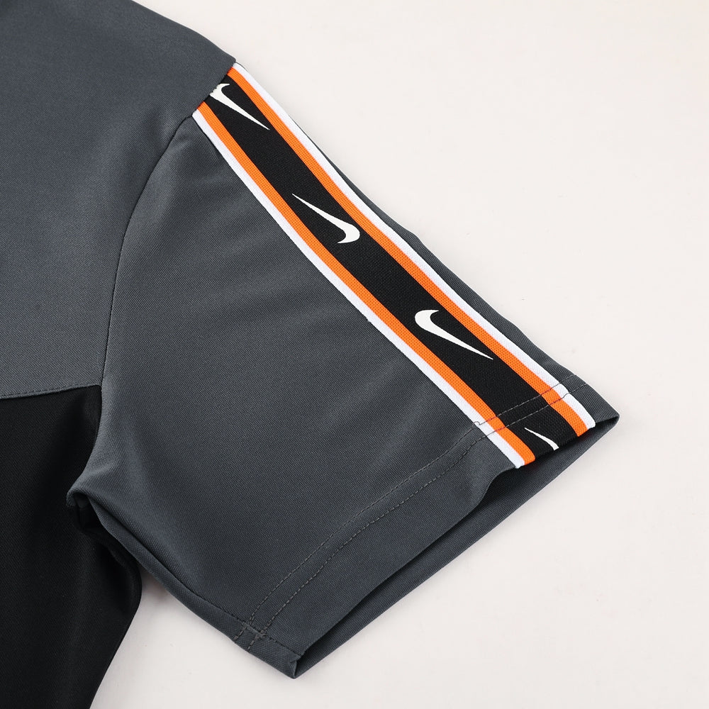 Nike Short Sleeve Training Jersey Set-ND03- Black/Grey - Image 11