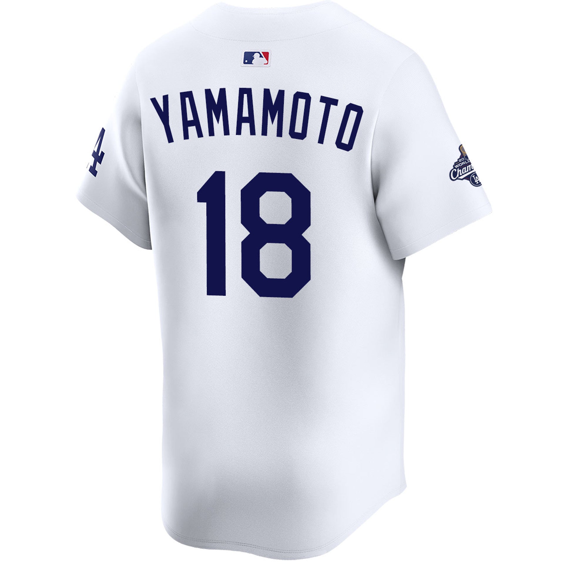 Yoshinobu Yamamoto Los Angeles Dodgers Nike 2025 Gold World Series Champions Limited Jersey - White - Image 2