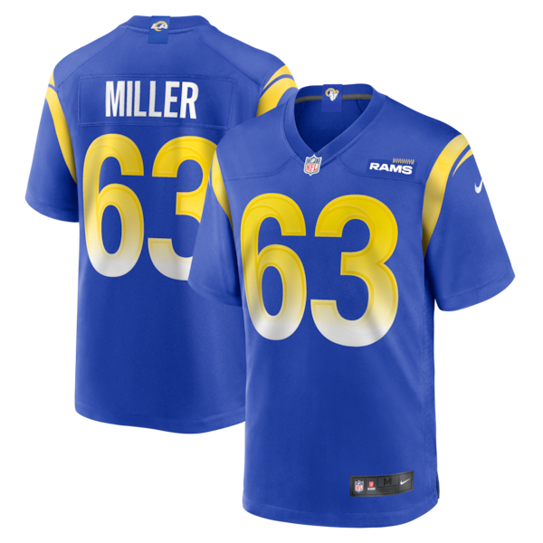 Grant Miller Los Angeles Rams Nike Game Jersey - Royal