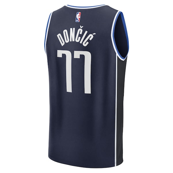 Luka Don?i? Dallas Mavericks Men's Fast Break Player Jersey - Statement Edition - Navy - Image 3