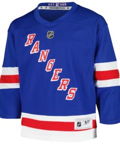 Alternative view of Mika Zibanejad New York Rangers Preschool Home Replica Player Jersey - Blue