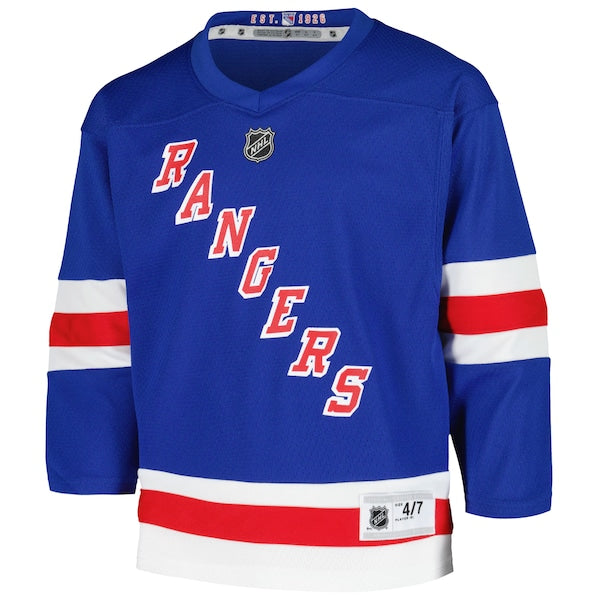 Mika Zibanejad New York Rangers Preschool Home Replica Player Jersey - Blue - Image 2