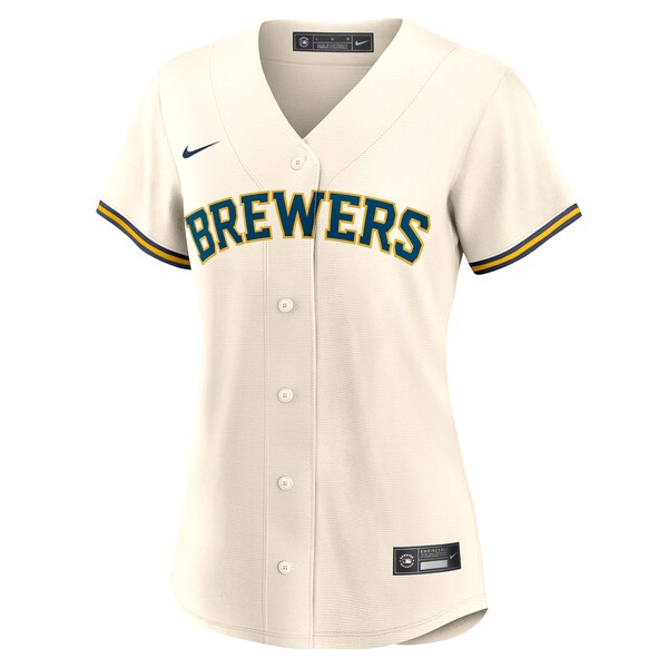 Joey Ortiz Milwaukee Brewers Nike Women's Home Replica Jersey - Cream - Image 2