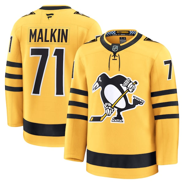 Evgeni Malkin Pittsburgh Penguins Alternate Premium Player Jersey - Gold