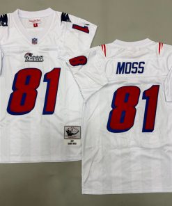 Randy Moss New England Patriots Authentic Throwback Retired Player Jersey