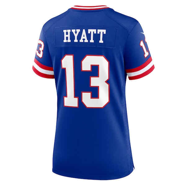Jalin Hyatt New York Giants Nike Women's Team Game Jersey - Royal - Image 3