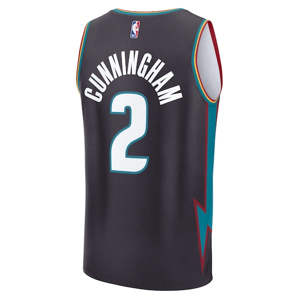Cade Cunningham Detroit Pistons Youth 2025/26 City Edition Fast Break Jersey - Gray - Image 3