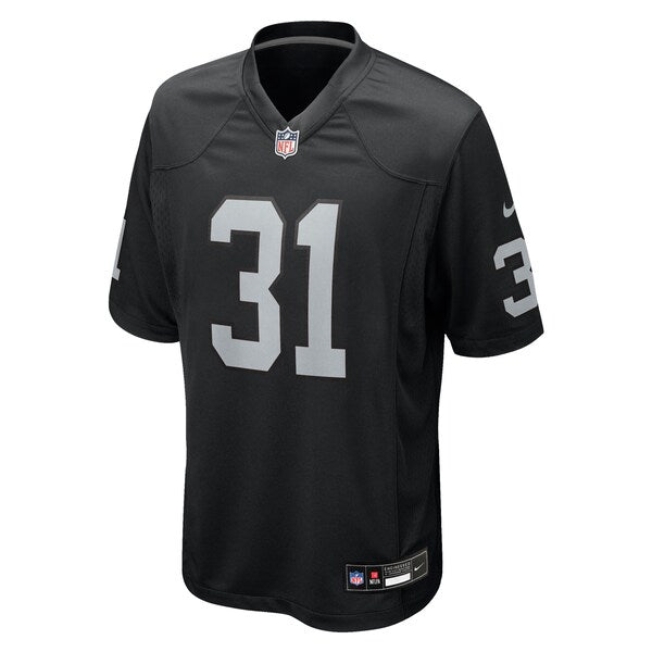 Raheem Mostert Las Vegas Raiders Nike Team Game Jersey - Black - Image 3