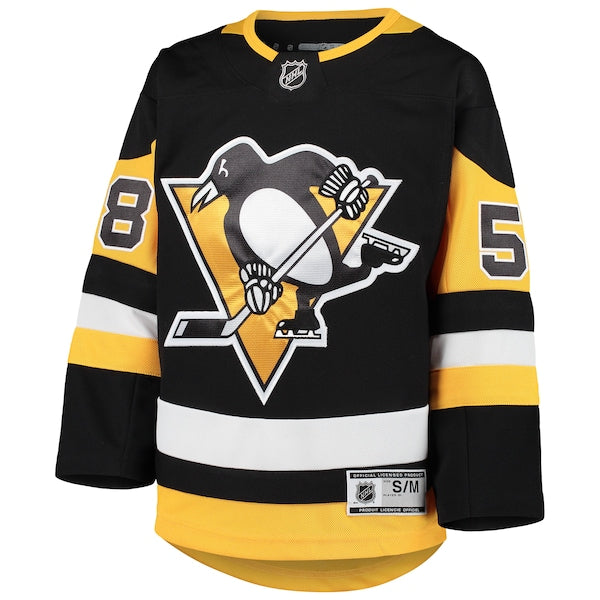 Kris Letang Pittsburgh Penguins Youth Premier Player Jersey - Black - Image 2