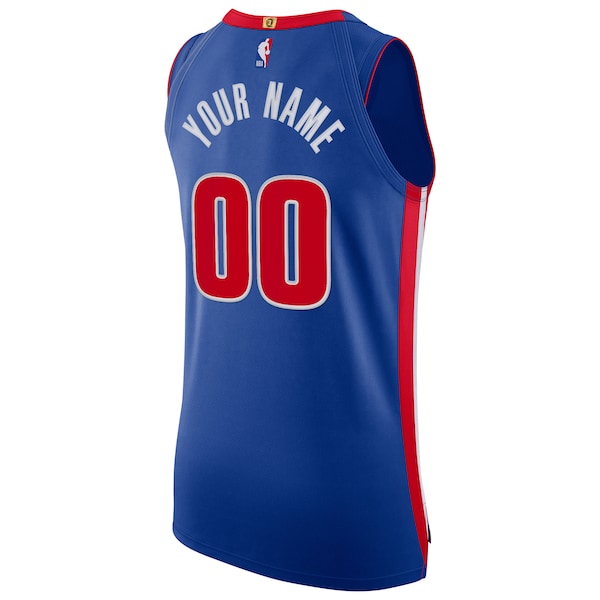 Detroit Pistons Nike Authentic Custom Jersey Blue - Icon Edition - Image 3