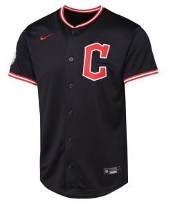 Alternative view of Cleveland Guardians Nike Youth  Limited Jersey - Pitch Blue
