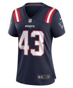 Alternative view of Calvin Munson New England Patriots Nike Women's Home Game Player Jersey - Navy