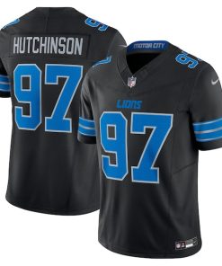 Aidan Hutchinson Detroit Lions Nike 2nd Alternate Vapor F.U.S.E. Limited Jersey - Black