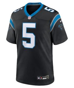 Alternative view of Rico Dowdle Carolina Panthers Nike Team Game Jersey -  Black