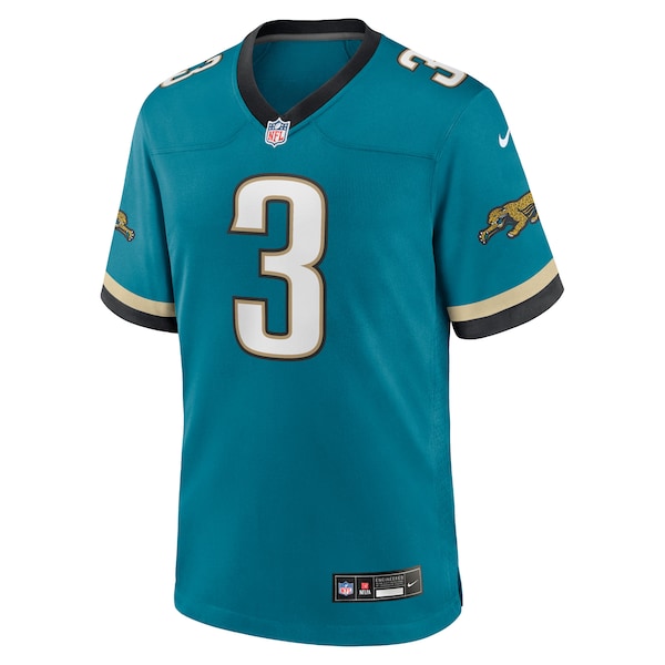 Jakobi Meyers Jacksonville Jaguars Nike Alternate 2 Prowler Throwback Game Jersey - Teal - Image 2