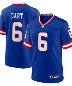 Jaxson Dart New York Giants Nike Alternate 2 Classic Game Jersey - Royal