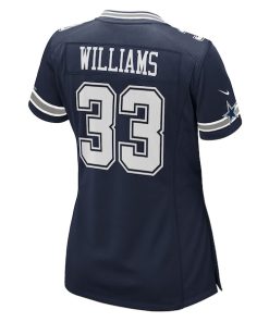 Alternative view of Javonte Williams Dallas Cowboys Nike Women's Team Game Jersey - Navy
