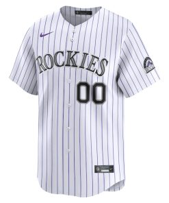 Alternative view of Colorado Rockies Nike Youth Home Custom Limited Jersey - White
