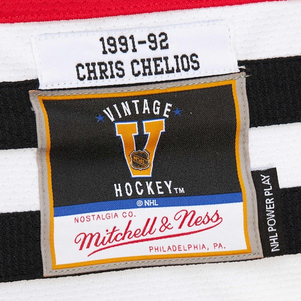 Chris Chelios Chicago Blackhawks 1991-92 Power Play Jersey - Red - Image 7