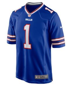 Alternative view of Number 1 Groom Buffalo Bills Nike Game Jersey - Royal