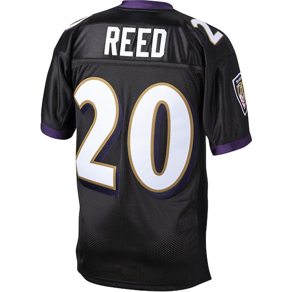 Ed Reed Baltimore Ravens 2004 Authentic Throwback Retired Player Jersey - Black - Image 3