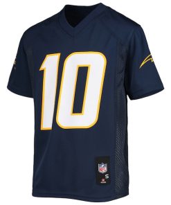 Alternative view of Justin Herbert Los Angeles Chargers Youth Replica Player Jersey - Navy