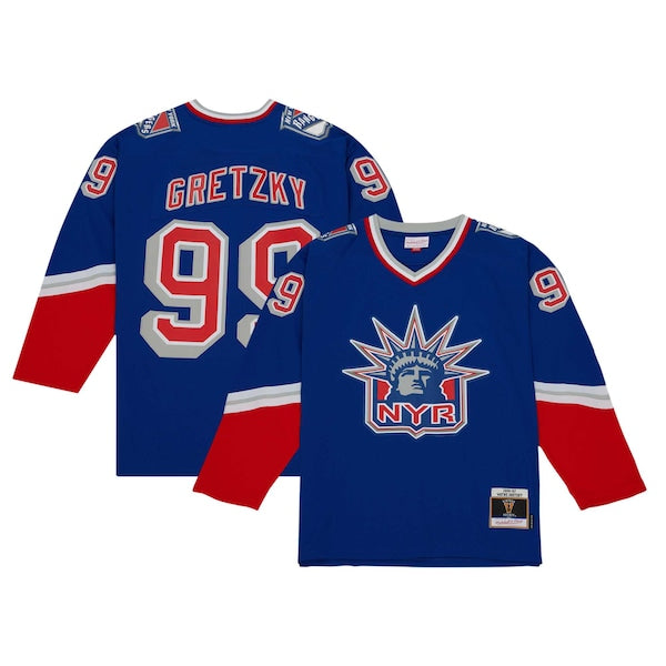 Wayne Gretzky New York Rangers 1996/97 Blue Line Player Jersey - Navy