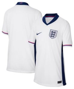 Alternative view of England National Team Nike Youth 2024 Home Replica Blank Jersey - White
