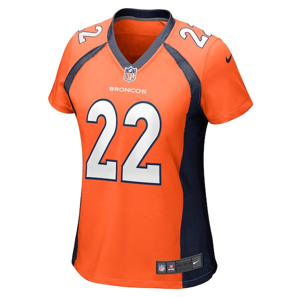 Kareem Jackson Denver Broncos Nike Women's Game Jersey - Orange - Image 2