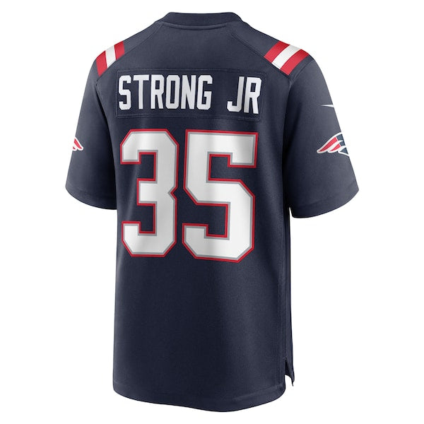 Pierre Strong Jr. New England Patriots Nike Game Player Jersey - Navy - Image 3