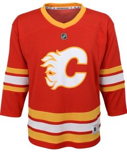 Alternative view of Calgary Flames Preschool Home Replica Blank Jersey - Red