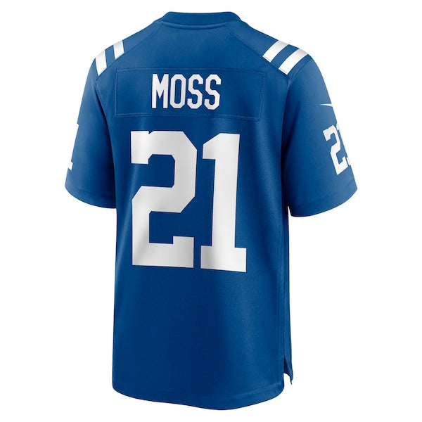 Zack Moss Indianapolis Colts Nike Game Player Jersey - Royal/Blue - Image 3
