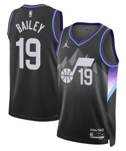 Ace Bailey Utah Jazz Jordan Brand Unisex Swingman Player Jersey - Statement Edition - Black