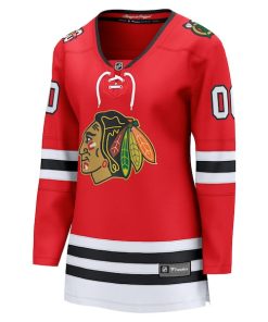 Alternative view of Chicago Blackhawks  Women's Centennial Breakaway Custom Jersey - Red