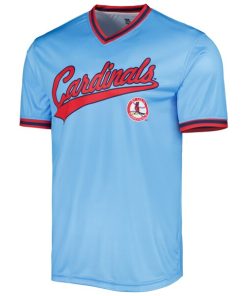 Alternative view of St. Louis Cardinals Stitches Cooperstown Collection Team Jersey - Light Blue