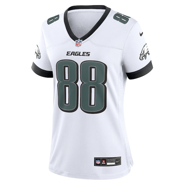 Dallas Goedert Philadelphia Eagles Nike White Game Jersey - White/Black/Green - Image 3