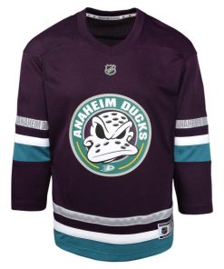 Alternative view of Trevor Zegras Anaheim Ducks Preschool 30th Anniversary Replica Player Jersey?¨C Purple