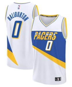 Tyrese Haliburton Indiana Pacers Youth 2025/26 City Edition Fast Break Jersey - White