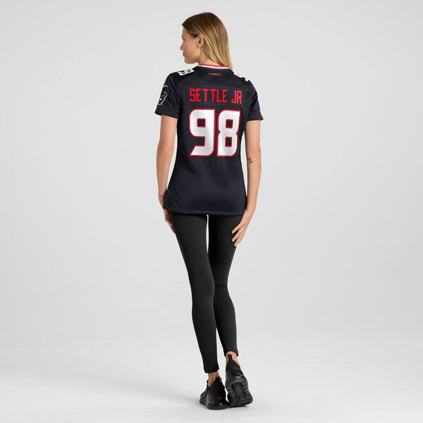 Tim Settle Jr. Houston Texans Nike Women's Team Game Jersey - Navy - Image 5