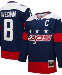 Alternative view of Alexander Ovechkin Washington Capitals  Power Play Jersey - Navy/White/Black