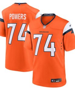 Alternative view of Ben Powers Denver Broncos Nike Team Game Jersey -  Orange