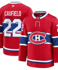 Cole Caufield Montreal Canadiens  Home Premium Jersey - Red