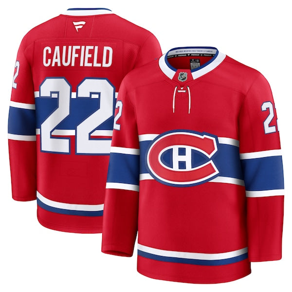Cole Caufield Montreal Canadiens Home Premium Jersey - Red