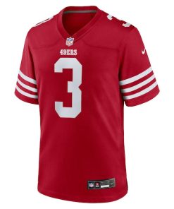 Alternative view of Greg Joseph San Francisco 49ers Nike Team Game Jersey -  Scarlet
