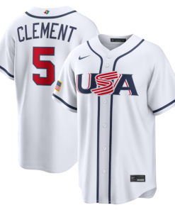 Ernie Clement USA Baseball Nike 2026 World Baseball Classic Home Stadium Jersey - White