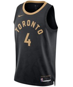 Alternative view of Scottie Barnes Toronto Raptors Nike Unisex 2022/23 Swingman Jersey - City Edition - Black