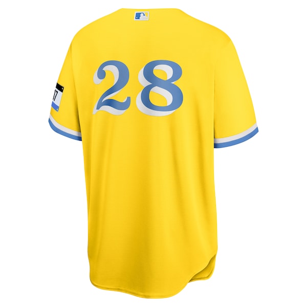 J.D. Martinez Boston Red Sox Nike City Connect Replica Player Jersey - Gold - Image 3